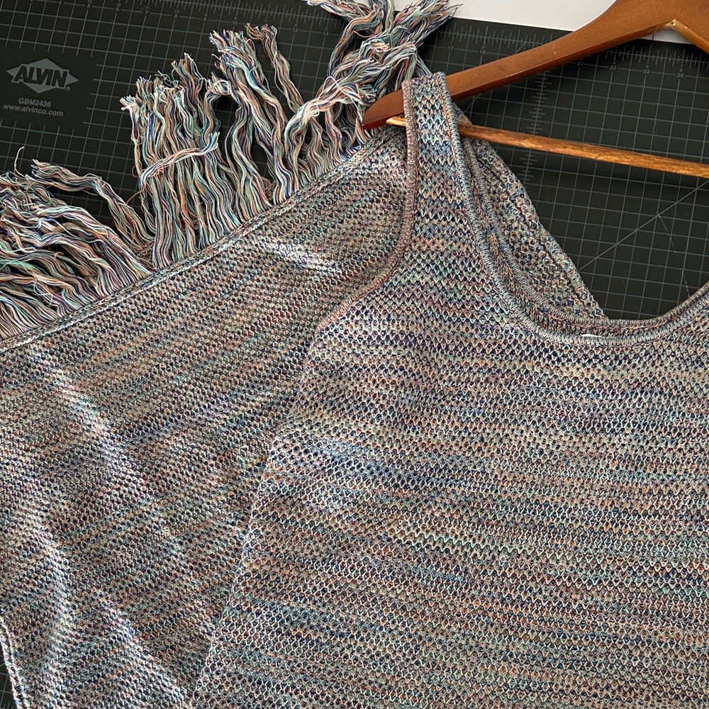 Fringed Knit Tank Dress boho festival whimsy
Missoni Y2K vibes